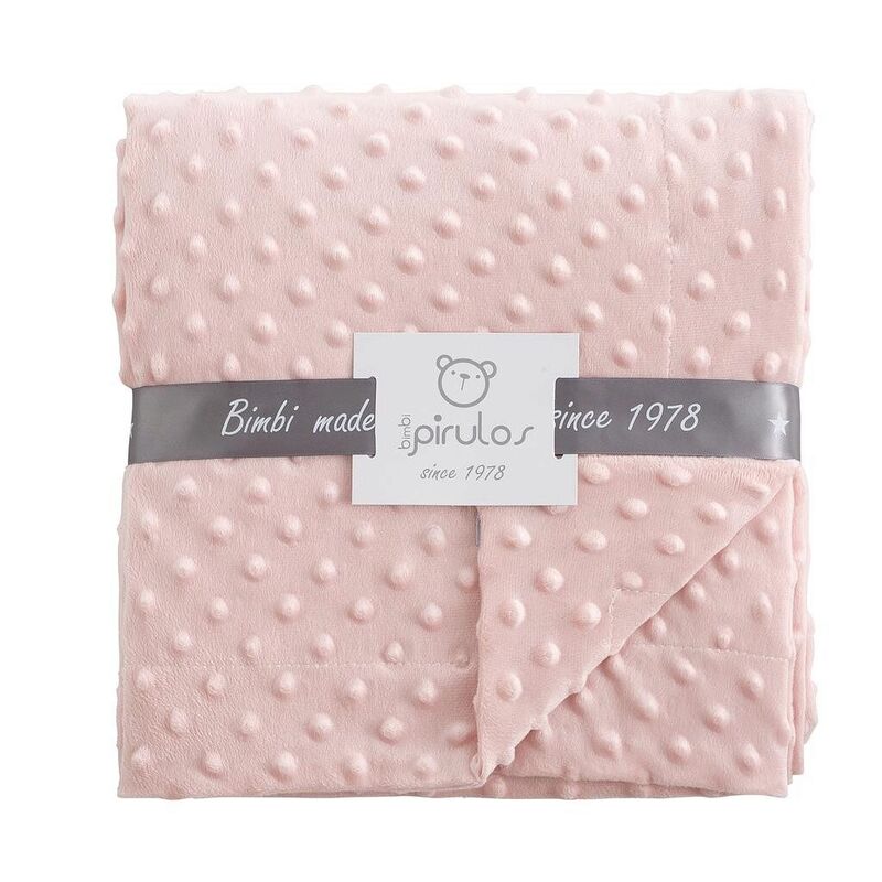 64105103 MANTA DOB.CARA 110X140 641 DOTS 051 03 AZUL COIMASA. COCHECITOS-CARRICOCHES PARA BEBE SACOS Y TEXTILES MOBILIARIO