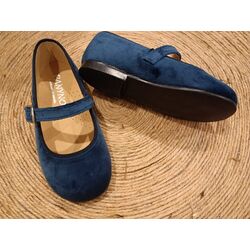 B2601 ZAPATO TERCIOPELO BERLIN MARINO PANYNO. ZAPATOS PARA BEBE - CALZADO NIÑA OUTLET . CALZADO 22. 