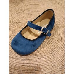 B2601 ZAPATO TERCIOPELO BERLIN MARINO PANYNO. ZAPATOS PARA BEBE - CALZADO NIÑA OUTLET . CALZADO 22. 