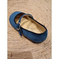 B2601 ZAPATO TERCIOPELO BERLIN MARINO PANYNO. ZAPATOS PARA BEBE - CALZADO NIÑA OUTLET . CALZADO 22. 