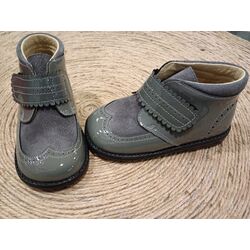 KIKER B2136 CHAROL PLOMO PANYNO. OUTLET - ROPA ZAPATOS PARA BEBE CALZADO NIÑO NIÑA Botas . CALZADO 18. 