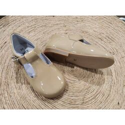 ZAPATO PEPITO 1645 CHAROL PIEDRA GIOVI. ZAPATOS PARA BEBE - CALZADO NIÑO OUTLET . CALZADO 18. 