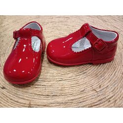 ZAPATO PEPITO 1645 CHAROL ROJO GIOVI. ZAPATOS PARA BEBE - CALZADO NIÑO NIÑA OUTLET . CALZADO 18. 