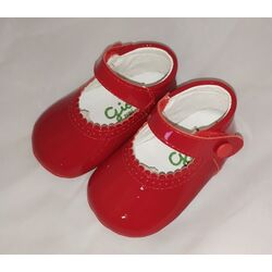 1962 Zapato peuca charol rojo Giovi. ZAPATOS PARA BEBE - CALZADO Peuca de Niña OUTLET . CALZADO 16. 