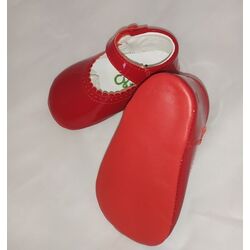 1962 Zapato peuca charol rojo Giovi. ZAPATOS PARA BEBE - CALZADO Peuca de Niña OUTLET . CALZADO 16. 