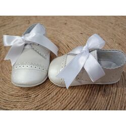 A2224 ZAPATO COMBINADO SERRAJE CHAROL BLANCO PANYNO. ZAPATOS PARA BEBE - CALZADO Peuca de Bautizo Niña Niño OUTLET . CALZADO 17.