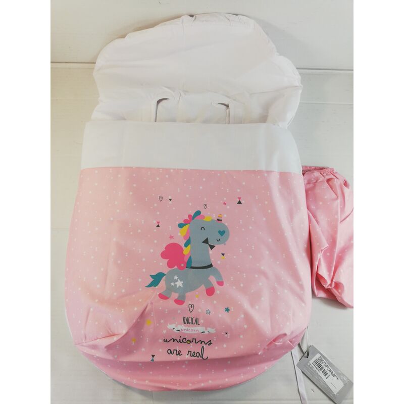 Saco grupo 0 390 unicornio 132 19 b/fresa. OUTLET - PUERICULTURA COCHECITOS-CARRICOCHES PARA BEBE SACOS Y TEXTILES GRUPO 0