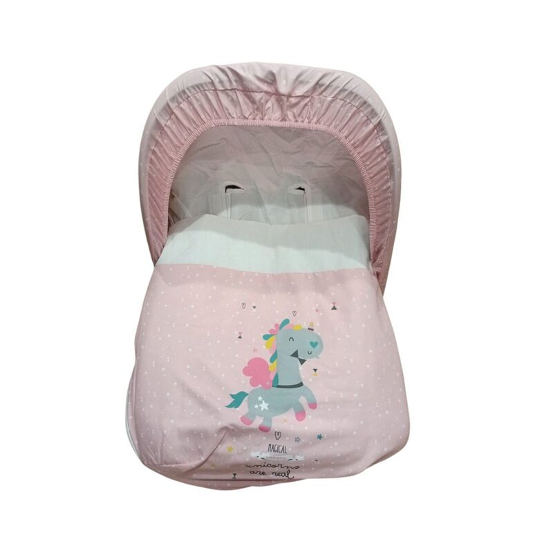 Saco grupo 0 huevo 390 unicornio 132 19 b/fresa coimasa. OUTLET - PUERICULTURA COCHECITOS-CARRICOCHES PARA BEBE SACOS Y TEXTILES