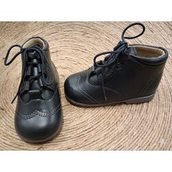 B1933 ZAPATO BOTA INGLES NAPA GRIS OSCURO PANYNO. ZAPATOS PARA BEBE - CALZADO NIÑO Botas NIÑA OUTLET . CALZADO 21. 