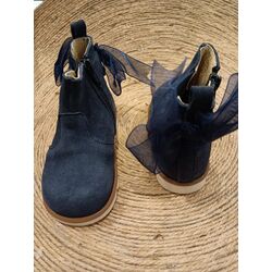 Bota serraje Navy B2721 Panyno. ZAPATOS PARA BEBE - CALZADO NIÑA Botas OUTLET . CALZADO 19. 