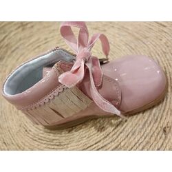 BOTITA 2370 ROSA EMPOLVADO GIOVI. ZAPATOS PARA BEBE - CALZADO NIÑA OUTLET . CALZADO 21. 