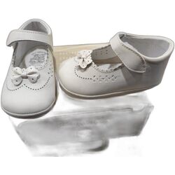 PEUCA 2593 MERCEDES BOX BEIGE LAZO CON PRESUELA LEON SHOES. ZAPATOS PARA BEBE - CALZADO Peuca de Niña OUTLET verano ,Sandalias