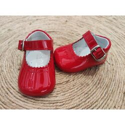 Peuca A2208 charol rojo Panyno. ZAPATOS PARA BEBE - CALZADO Peuca de Niña OUTLET . CALZADO 16. 