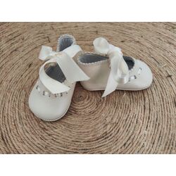 Peuca A2215 nacarado porcelana Panyno. ZAPATOS PARA BEBE - CALZADO Peuca de Bautizo Niña OUTLET . CALZADO 16. 