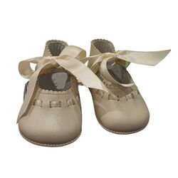 Peuca A2215 nacarado porcelana Panyno. ZAPATOS PARA BEBE - CALZADO Peuca de Bautizo Niña OUTLET . CALZADO 16. 