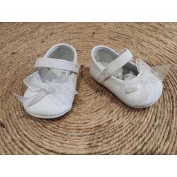 PEUCA EL CAIRO BLANCO A2243 PANYNO. ZAPATOS PARA BEBE - CALZADO Peuca de Bautizo Niña OUTLET . CALZADO 15. 