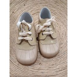 ZAPATO 2261 PREANDANTE NAPA/CHAROL PIEDRA GIOVI. ZAPATOS PARA BEBE - CALZADO NIÑA Botas Peuca de Niño OUTLET . CALZADO 21. 