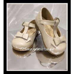 ZAPATO JACA  B2013 NIÑA CHAROL PANYNO. OUTLET ZAPATOS PARA BEBE - CALZADO NIÑO NIÑA . CALZADO 19. 