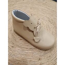 1155 ZAPATO BOTA NAPA ARENA OSITO  GIOVI. ZAPATOS PARA BEBE - CALZADO NIÑO Botas NIÑA . CALZADO 24. 