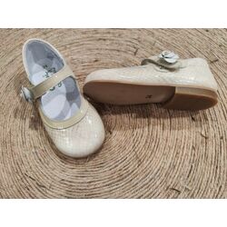 2044 ZAPATO PULSERA CHAROL COIN FLOR   GIOVI. ZAPATOS PARA BEBE - CALZADO NIÑA OUTLET . CALZADO 24. 