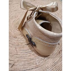 B1925 BOTA  DE PIEL ARENA COMBINADA PANYNO. ZAPATOS PARA BEBE - CALZADO NIÑA Botas OUTLET . CALZADO 25. 