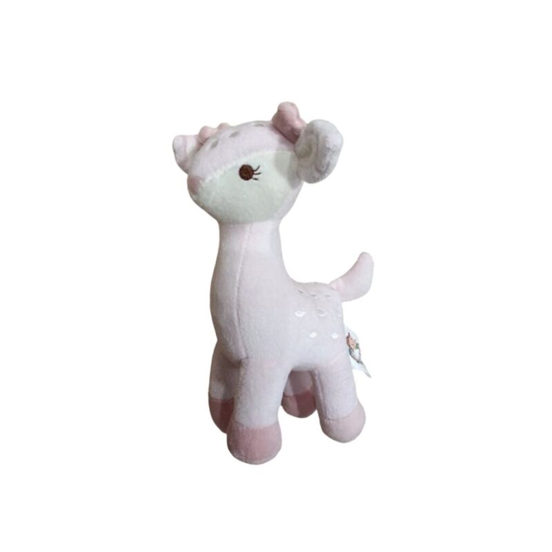 10776  Muñeco sonajero ciervo  multicolor  gamberritos. JUGUETES PARA BEBE - PRIMEROS PELUCHES Y MUÑECOS . Color Rosa. 