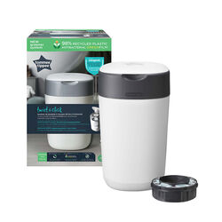 Contenedor de pañales Tommee Tippee Sangenic Twist & Click Blanco Contenedor Blanco. PUERICULTURA Y COMPLEMENTOS PARA BEBES -