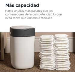 Contenedor para pañales Twist & Click de Tommee Tippee, sistema más ecológico, Blanco. PUERICULTURA Y COMPLEMENTOS PARA BEBES -