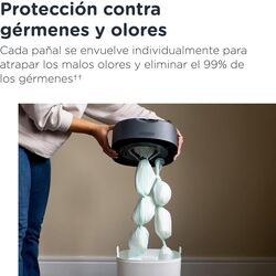Contenedor para pañales Twist & Click de Tommee Tippee, sistema más ecológico, Blanco. PUERICULTURA Y COMPLEMENTOS PARA BEBES -
