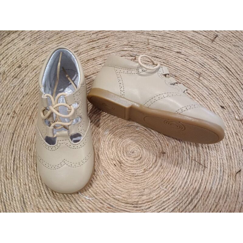 ZAPATO INGLES NAKA B1603 PANYNO. ZAPATOS PARA BEBE - CALZADO NIÑO NIÑA OUTLET . CALZADO 18. Color CAMEL. 
