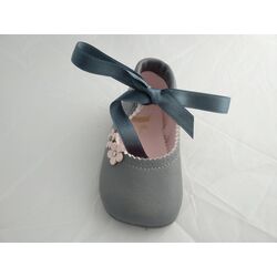 PEUCA 50137  MERCEDITAS ZAPATO NAPA  CON FLOR   CUQUITO. ZAPATOS PARA BEBE - CALZADO Peuca de Niña invierno ,Bota ,Botas con