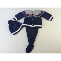TRAJE 7418 3PZ CANESU ALPINO INDIGO MAC ILUSION. ROPA PARA BEBES ,PREMAMA Y COLEGIAL - DE 0 5 AÑOS INVIERNO Conjuntos Punto .