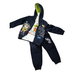 1126 CONJUNTO DE 3 PZ NIÑO GARVEL. ROPA PARA BEBES ,PREMAMA Y COLEGIAL - DE 0 5 AÑOS INVIERNO NIÑO Conjuntos Deportiva . TALLAS