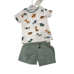 2347 Conjunto niño Garvel. ROPA PARA BEBES ,PREMAMA Y COLEGIAL - DE 0 5 AÑOS INFANTIL VERANO NIÑA Conjuntos Camisetas . TALLAS 3