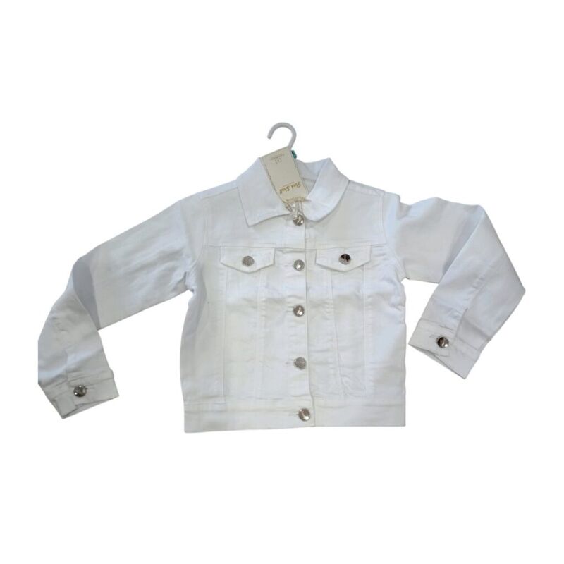 285 Cazadora vaquera blanca Garvel. ROPA PARA BEBES ,PREMAMA Y COLEGIAL - DE 0 5 AÑOS INFANTIL VERANO NIÑA Abrigos Accesorios