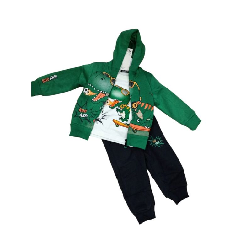 7966 Chándal de 3 pz garvel. ROPA PARA BEBES ,PREMAMA Y COLEGIAL - DE 0 5 AÑOS INVIERNO NIÑO Deportiva . TALLAS 12 meses. 