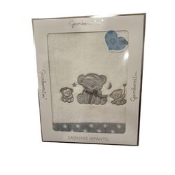 10893 Juego de sábanas doralina 60x120 Gamberritos. MOBILIARIO Y DECORACION PARA BEBE - ROPA CUNA MINICUNA SABANAS . Color GRIS