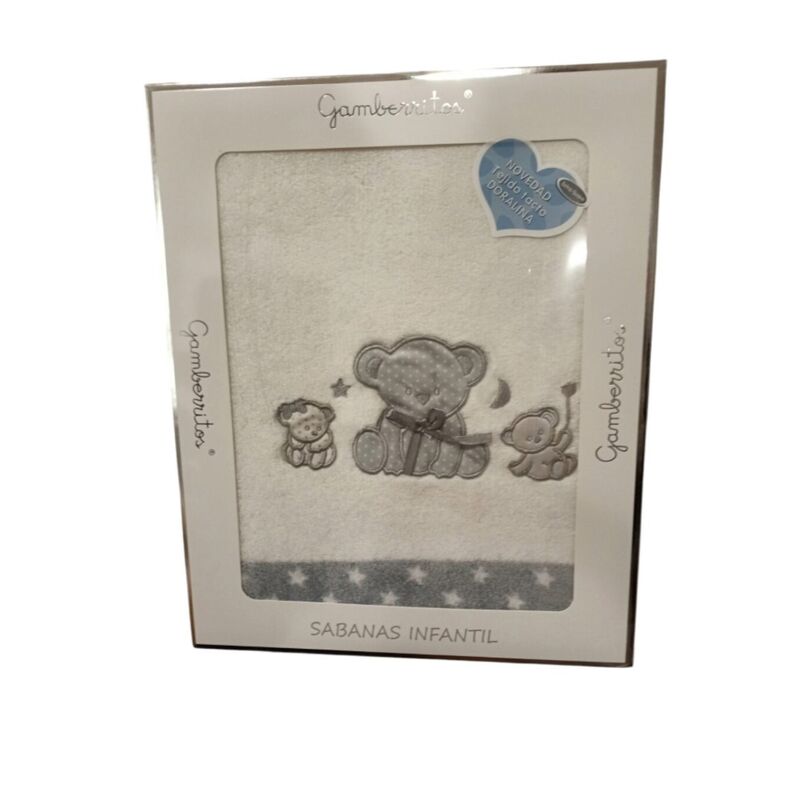10893 Juego de sábanas doralina 60x120 Gamberritos. MOBILIARIO Y DECORACION PARA BEBE - ROPA CUNA MINICUNA SABANAS . Color GRIS 10893 Juego de sábanas doralina 60x120 Gamberritos. MOBILIARIO Y DECORACION PARA BEBE - ROPA CUNA MINICUNA SABANAS . Color GRIS