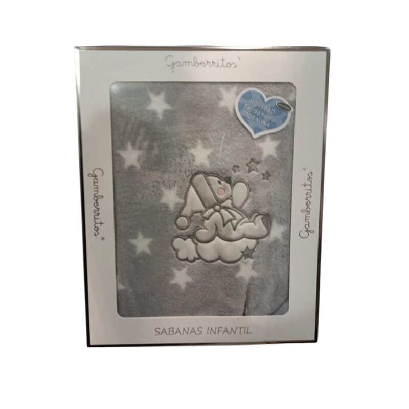10894 Juego de sábanas doralina 60x120 Gamberritos. MOBILIARIO Y DECORACION PARA BEBE - ROPA CUNA MINICUNA SABANAS . Color GRIS 10894 Juego de sábanas doralina 60x120 Gamberritos. MOBILIARIO Y DECORACION PARA BEBE - ROPA CUNA MINICUNA SABANAS . Color GRIS