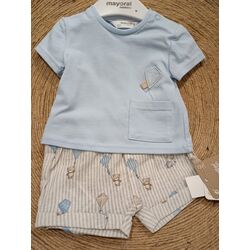 1202 Conj. pantalon corto camiseta Mayoral. ROPA PARA BEBES ,PREMAMA Y COLEGIAL - DE 0 5 AÑOS INFANTIL VERANO RECIEN NACIDO