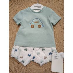 1204 Conj. pantalon corto Mayoral. ROPA PARA BEBES ,PREMAMA Y COLEGIAL - DE 0 5 AÑOS INFANTIL VERANO RECIEN NACIDO MAYORAL 0-1
