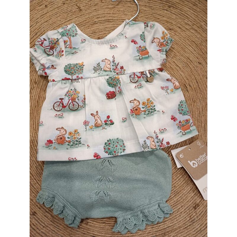 1257 Conjunto short tricot  mayoral. ROPA PARA BEBES ,PREMAMA Y COLEGIAL - DE 0 5 AÑOS INFANTIL VERANO RECIEN NACIDO MAYORAL 0-1