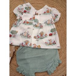 1257 Conjunto short tricot  mayoral. ROPA PARA BEBES ,PREMAMA Y COLEGIAL - DE 0 5 AÑOS INFANTIL VERANO RECIEN NACIDO MAYORAL 0-1