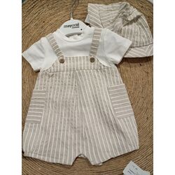 1602 Peto corto y gorro mayoral. ROPA PARA BEBES ,PREMAMA Y COLEGIAL - DE 0 5 AÑOS INFANTIL VERANO RECIEN NACIDO MAYORAL 0-1 55