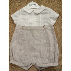 1615 Pelele ceremonia mayoral. ROPA PARA BEBES ,PREMAMA Y COLEGIAL - DE 0 5 AÑOS INFANTIL VERANO RECIEN NACIDO MAYORAL 0-1 55 CM