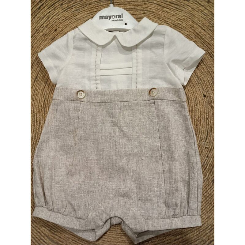 1615 Pelele ceremonia mayoral. ROPA PARA BEBES ,PREMAMA Y COLEGIAL - DE 0 5 AÑOS INFANTIL VERANO RECIEN NACIDO MAYORAL 0-1 55 CM