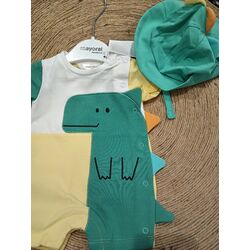 1617 Pelele corto punto y gorro mayoral. ROPA PARA BEBES ,PREMAMA Y COLEGIAL - DE 0 5 AÑOS INFANTIL VERANO RECIEN NACIDO MAYORAL