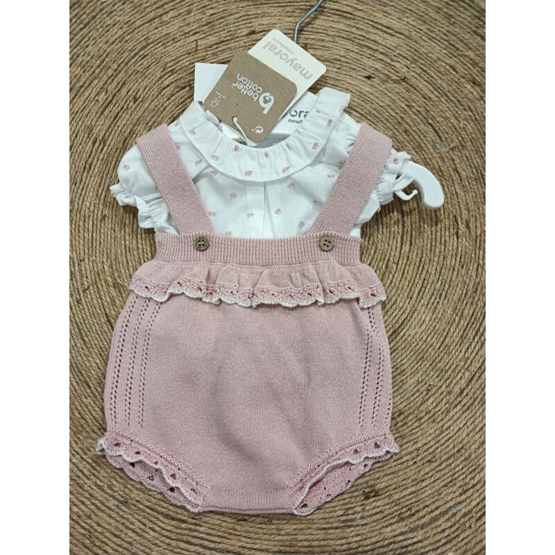 1661 Conjunto peto tricot mayoral. ROPA PARA BEBES ,PREMAMA Y COLEGIAL - DE 0 5 AÑOS INFANTIL VERANO RECIEN NACIDO MAYORAL 0-1