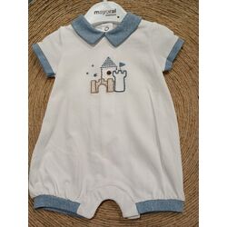 1708 Pelele corto cuello mayoral. ROPA PARA BEBES ,PREMAMA Y COLEGIAL - DE 0 5 AÑOS INFANTIL VERANO RECIEN NACIDO MAYORAL 0-1 55