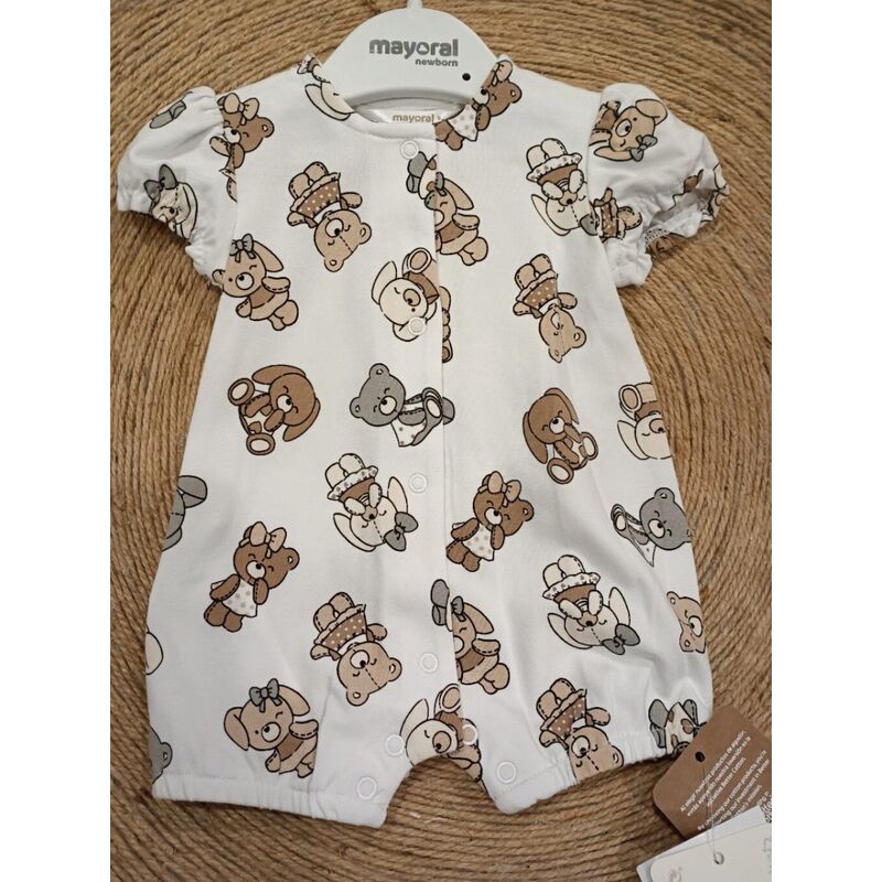 1754 Pijama corto mayoral. ROPA PARA BEBES ,PREMAMA Y COLEGIAL - DE 0 5 AÑOS INFANTIL VERANO RECIEN NACIDO MAYORAL 0-1 55 CM .